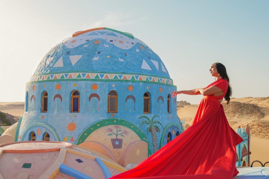 Luxury Flying Dress Photoshoot in Nubia